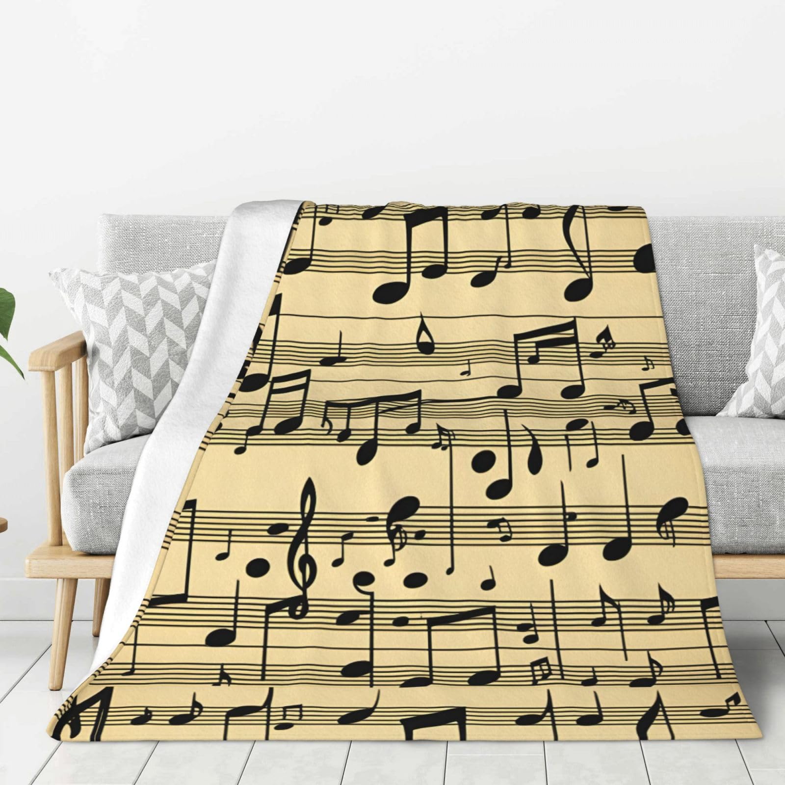 Couverture musique haut de gamme plaid épais et doux pour grand lit