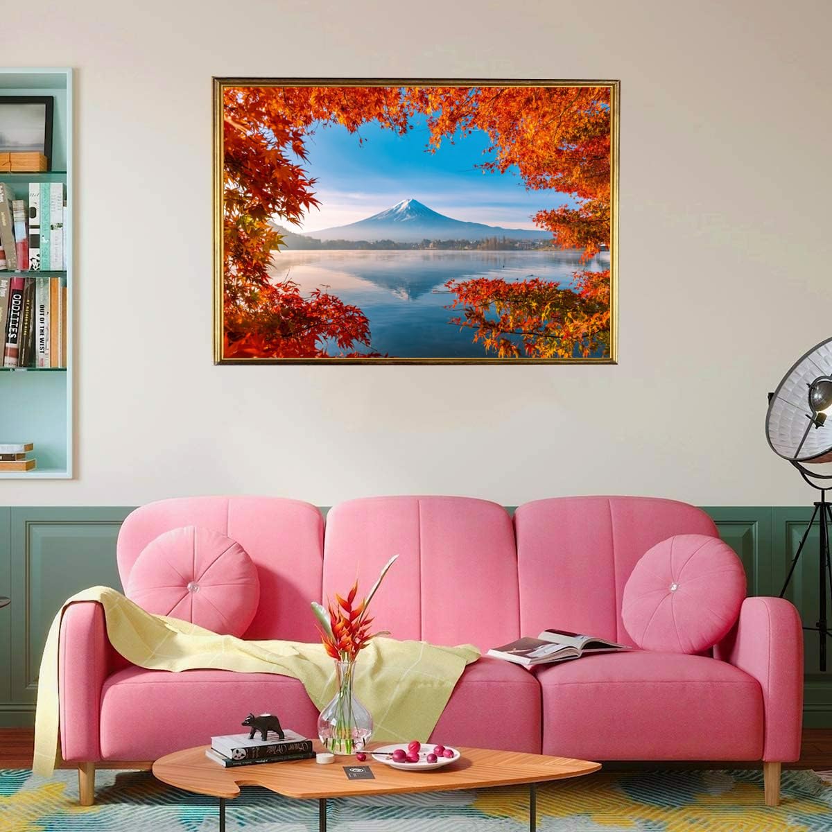 Jigsaw Puzzles for Adults 1000 Piece Fuji Mountain 27.56 x 19.69 Inch Jigsaw Puzzles for Adults Educational Game Challenge Toy 1000 Pieces Mount Fuji Puzzle for Adult - Image 3