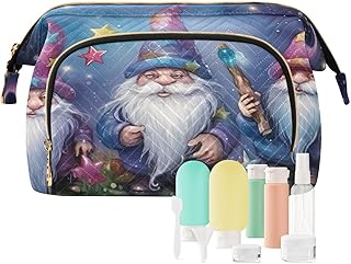 Kigai Cute Gnomes Night Stars Makeup Bag Cosm...