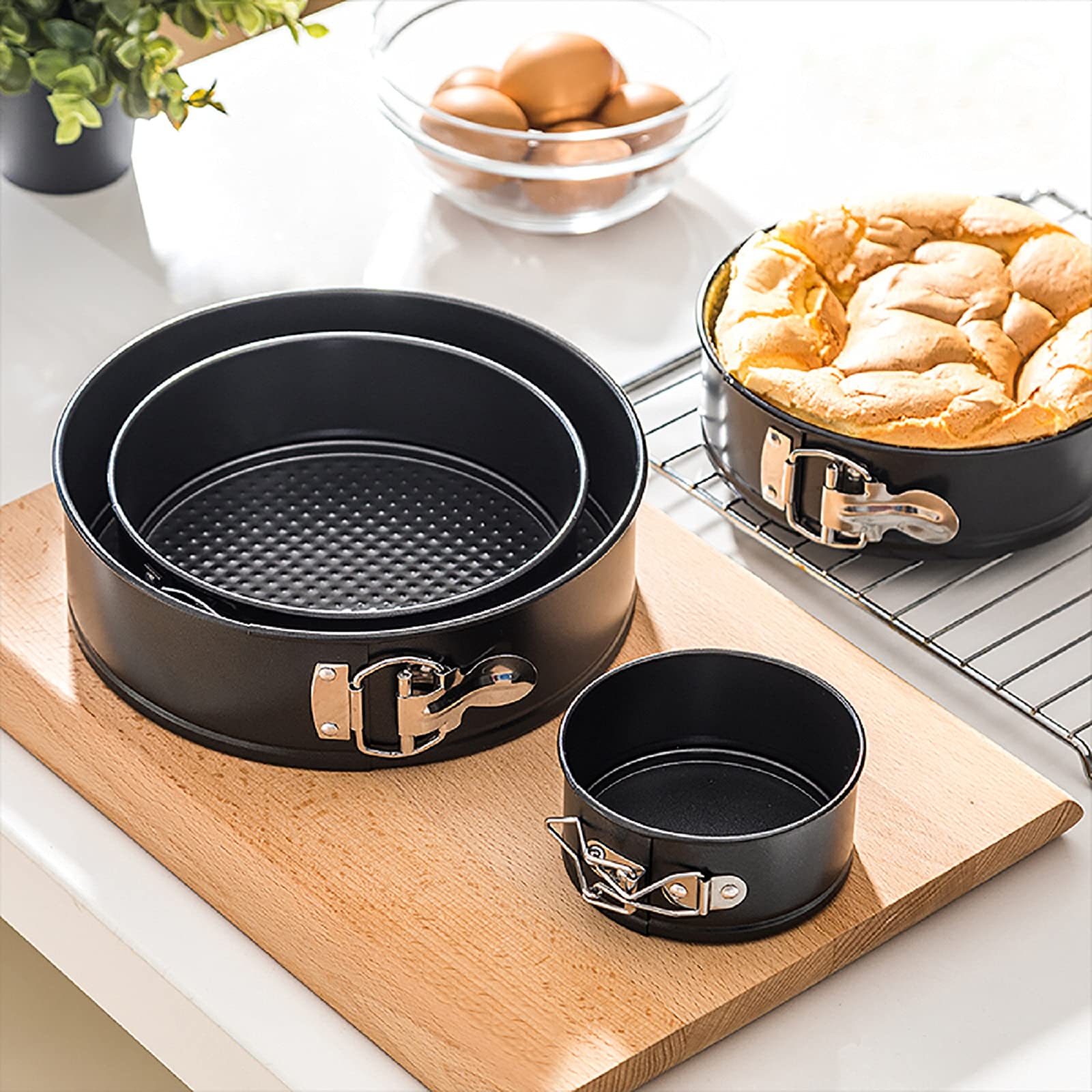 Set De Moules à Charnière, Moule à Gâteau Rond, Moules à Pâtisserie De 12/18/22/26 Cm