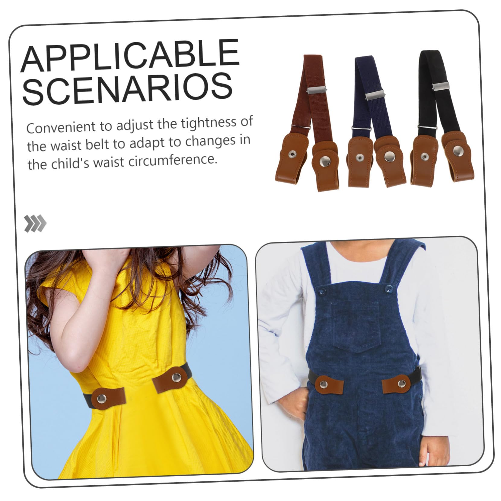 cinturon infantil cinturón de niño cinturones de hebilla para niños pequeños cinturón elástico para jeans niños para con hebilla de metal PU