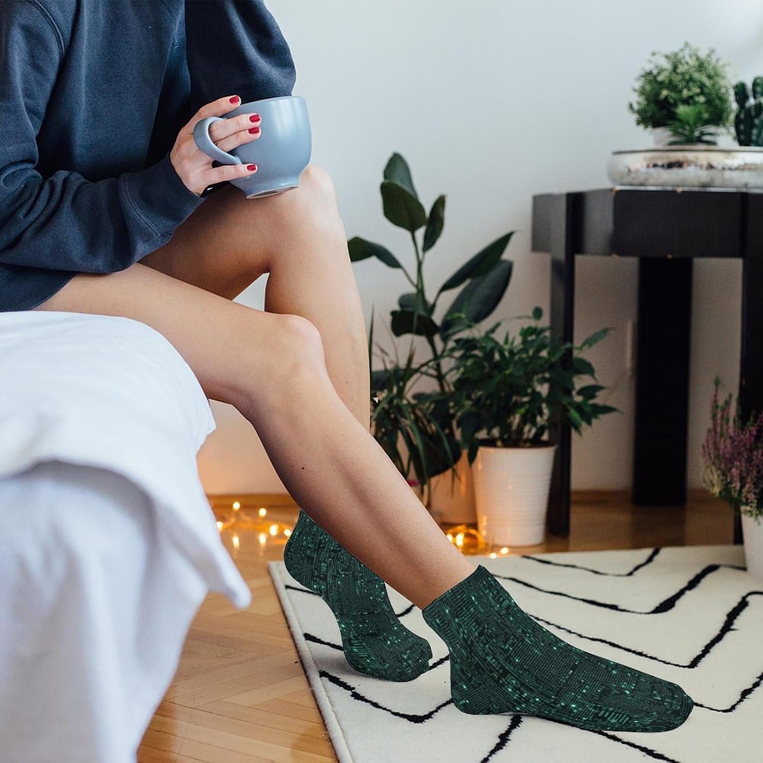 Hacker Ankle Socks for Men Women 5 Pairs