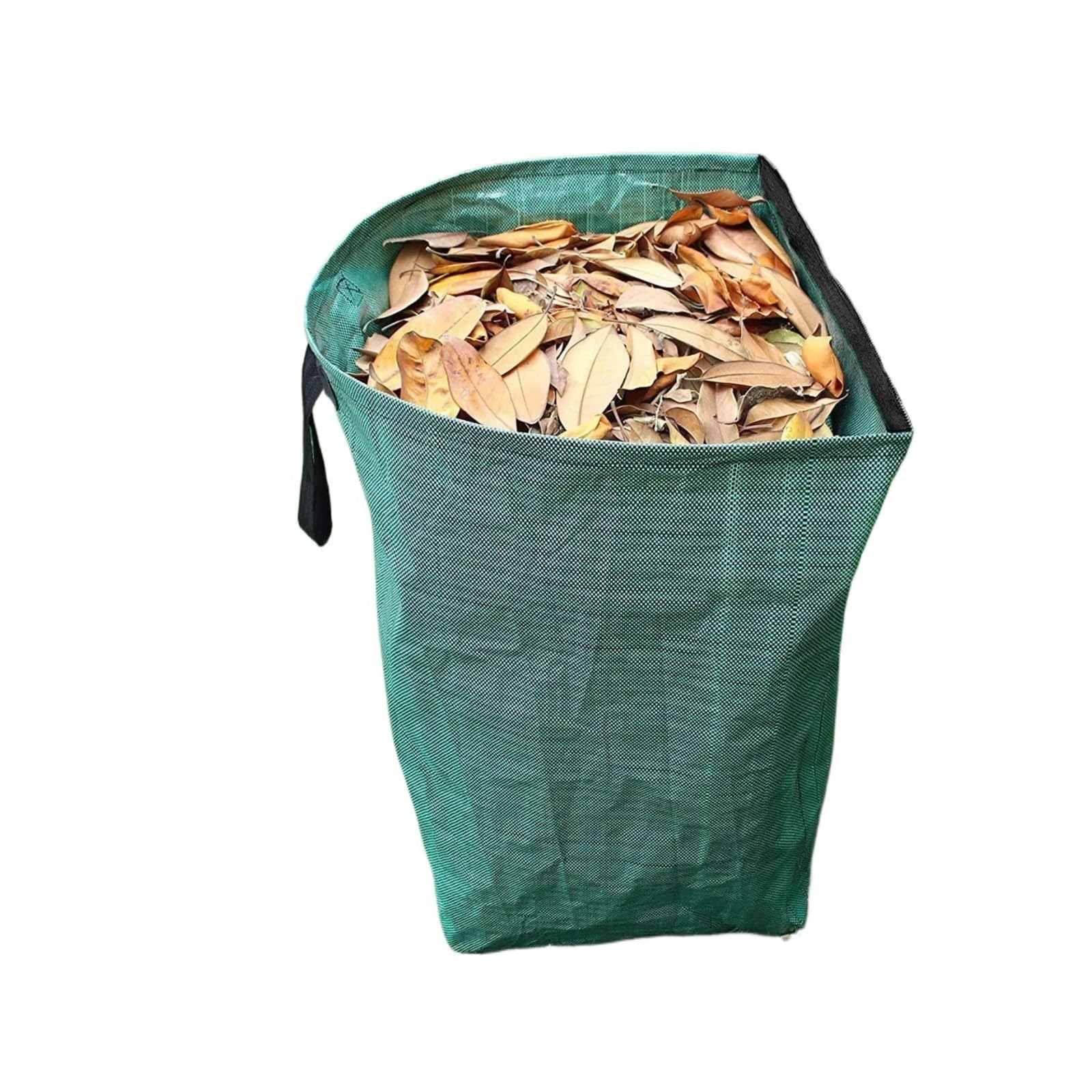 Garden Waste Bags Large Capacity Leaf Sack Light Storage Bag, Garbage Wastebasket Garden Leaves Debris Trash Can,Foldable Waste
