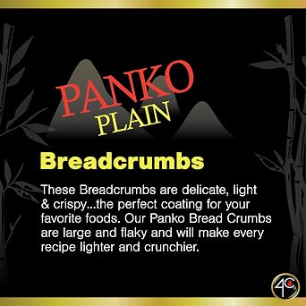 4C Premium Bread Crumbs, Panko Plain, 8 Ounce (Pack of 1)