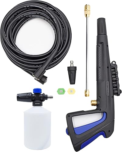 Miniatura 6 de AR Blue Clean Maxx BMXP32700P Lavadora a presión eléctrica, 2700 PSI, 1.3 GPM, accesorios de conexión rápida de 15 amperios, carrito de dos ruedas,