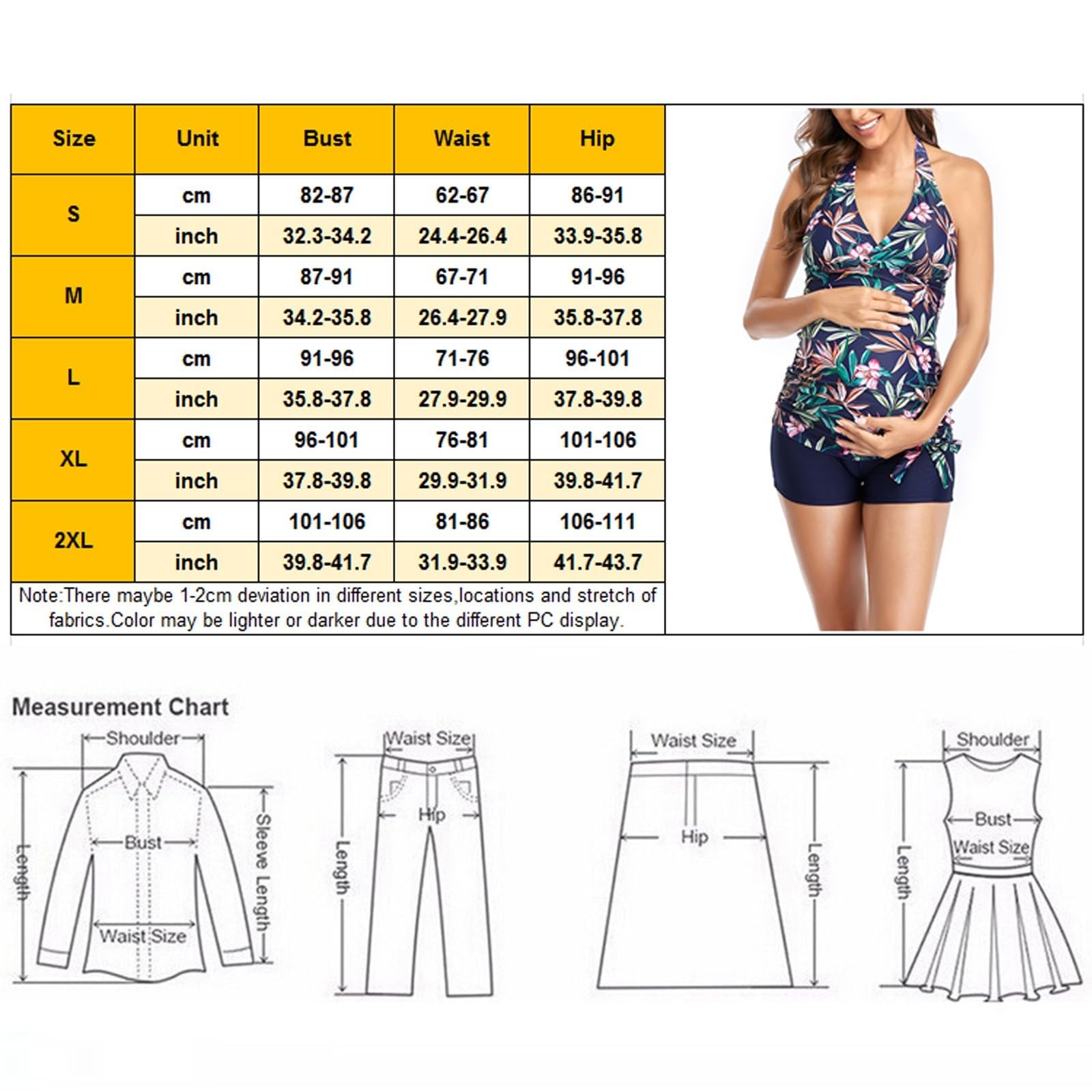 Maillot De Bain Grossesse Maternité Trikini Femme Jupette Piscine Été Enceinte Tankini Natation Bikini Grande Taille Ronde Maillots Curvy Retro Vintage
