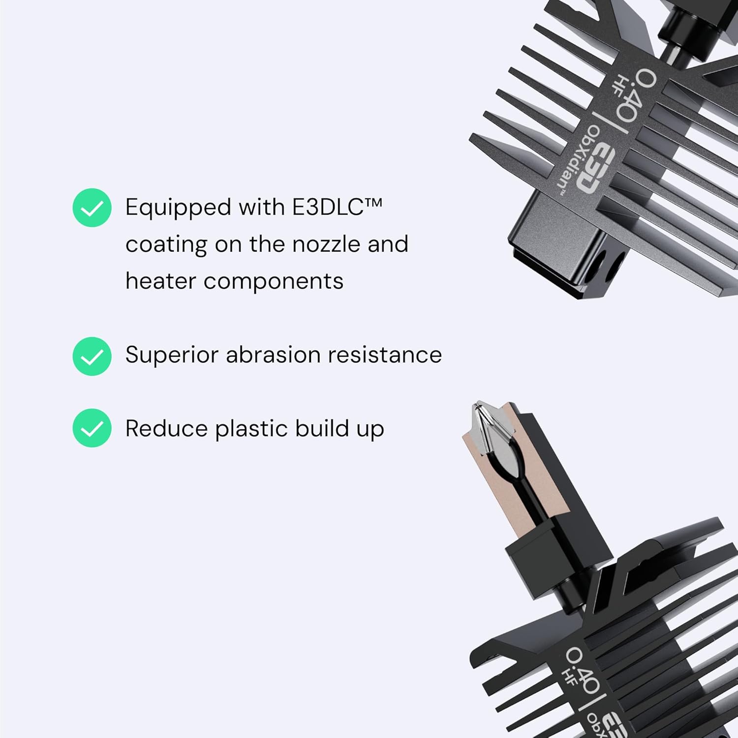 Bambu Lab High Flow Hotend – ObXidian™ 0.4mm Nozzle Compatible with X1C (X1-Carbon), Bambu Approved – 60% Increased Flow Rate, Faster, Smoother 3D Printing, Easy Drop-in Installation