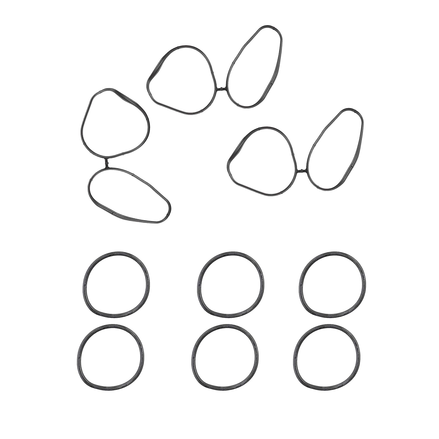 DNJ MG3105 Plenum Gasket (Fuel Injection) for 1995-2004 Cadillac Saab 9000 Catera CTS 3.0L-3.2L V6 24V DOHC 2961cc