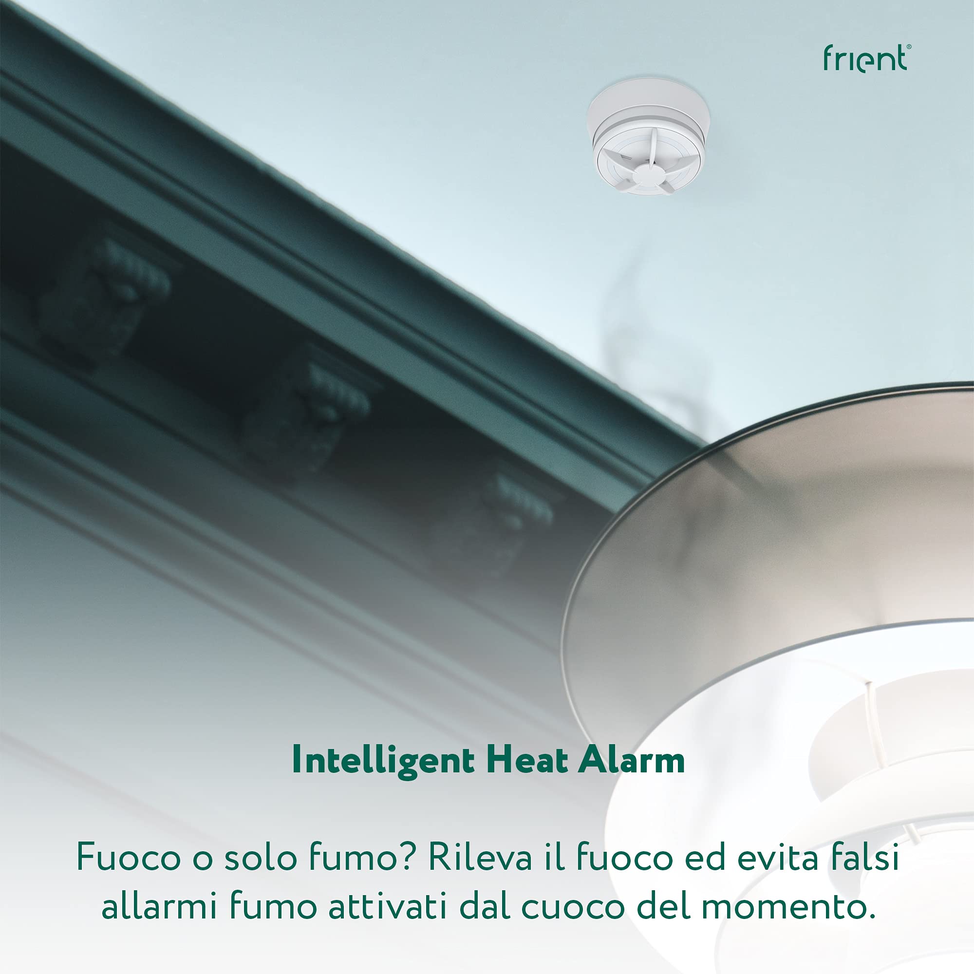 Sensore Antincendio Frient Zigbee - Rileva Calore, No Falsi Allarmi, Per Smart Home Con Homey/Home Assistant - Foto 2