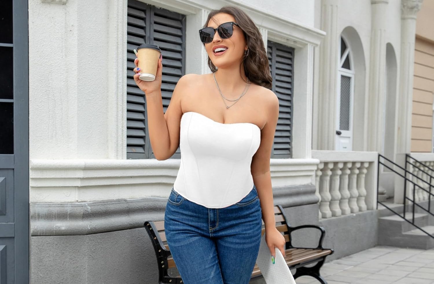 Y2K Overbust Corset Top | Adjustable Zipper & Fishbone Boning | Clubwear Dates Lingerie - Image 3