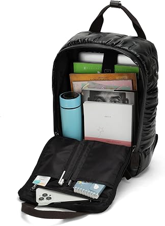 BE SMART Laptop backpack for women and men, waterproof, heatable, 3 different adjustable, adjustable temperature.., White cotton, 19L