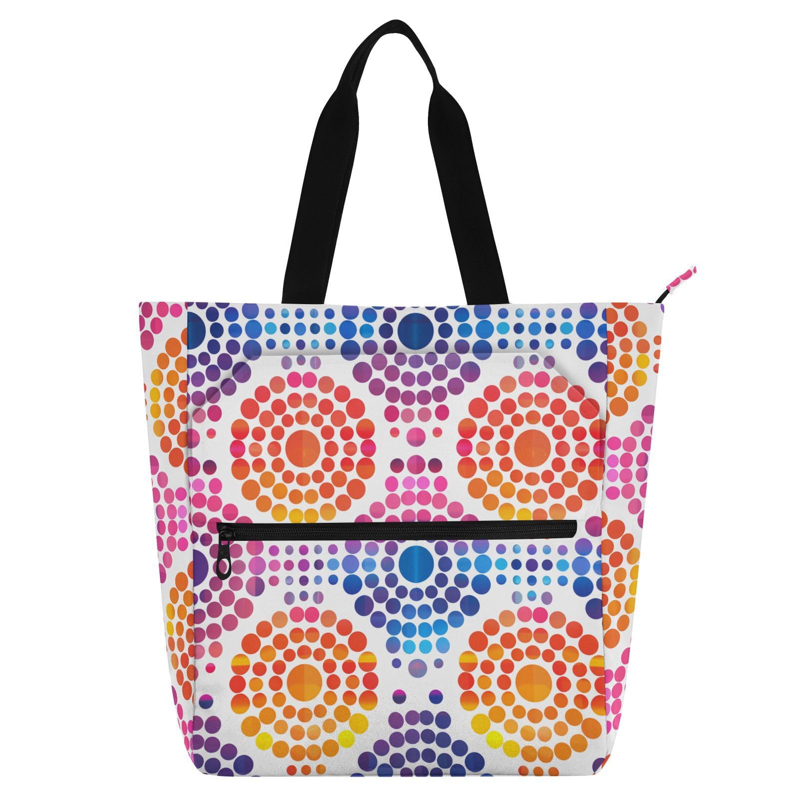Bolsa para libros infantiles con arcoíris color rubor para compartir momentos 8