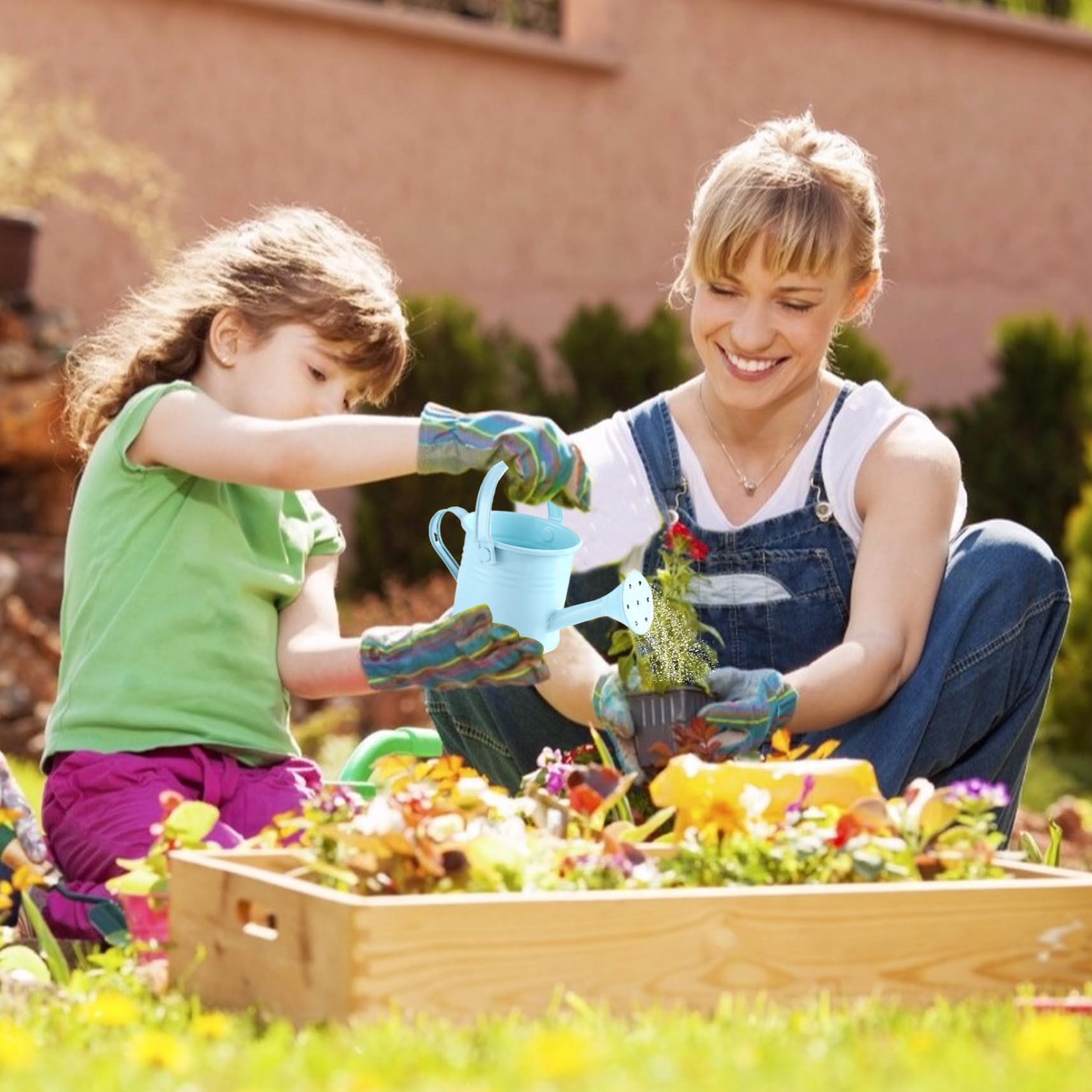Arrosoir Mini En Métal Galvanisé Pour Enfants - 7x12 Cm, Design Mignon Et Pratique Pour Le Jardinage Des Petits