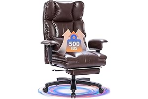 Office Chair with Footrest, High Capacity Heavy Duty 500 lbs Office Chair...