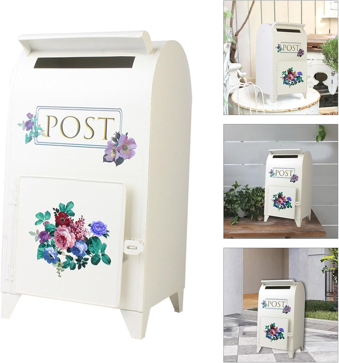 庭や不動産のための装飾的な昔ながらのメールボックス高容量耐食性金属構築簡単なインストールの庭のメールボックス