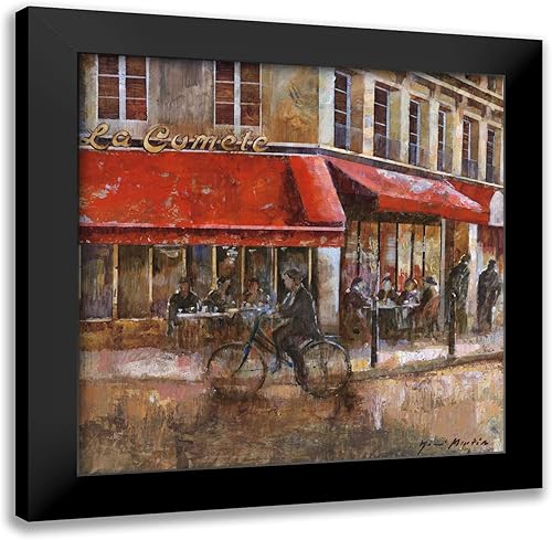 ArtDirect Martin, Noemi 20x20 Black Modern Framed Art Print Titled La Comète Paris