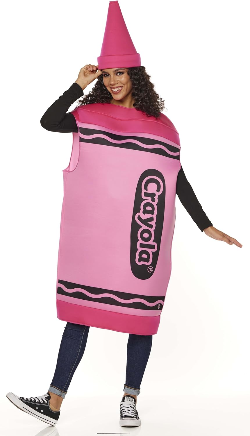 InSpirit Designs Crayola Pink Crayon Adult Costume