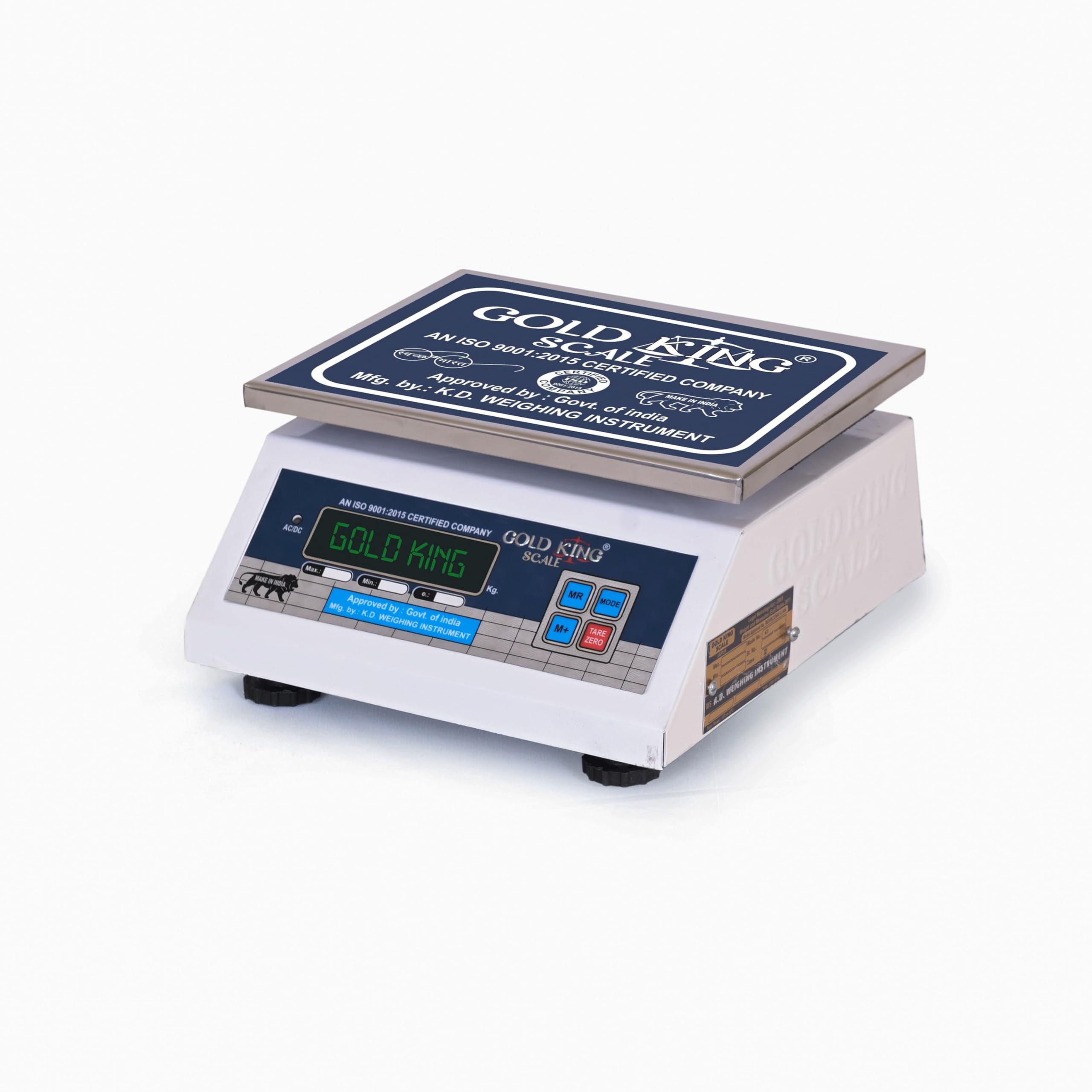 GOLD KING SCALE Digital Weight Machine 20kg LCD - Countertop Electronic Scale for Shops, Commercial Use - Ideal for Industries, Factories, and Retail Counters