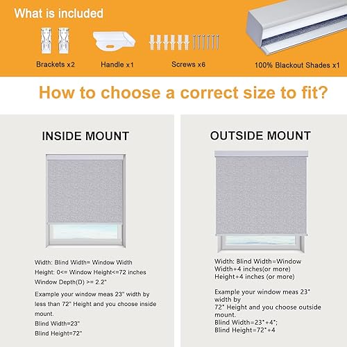 Miniatura 5 de Persilux Persianas 100 % opacas sin cordones de tamaño personalizado con cenefas, aislamiento térmico, tela jacquard a rayas, protección UV,