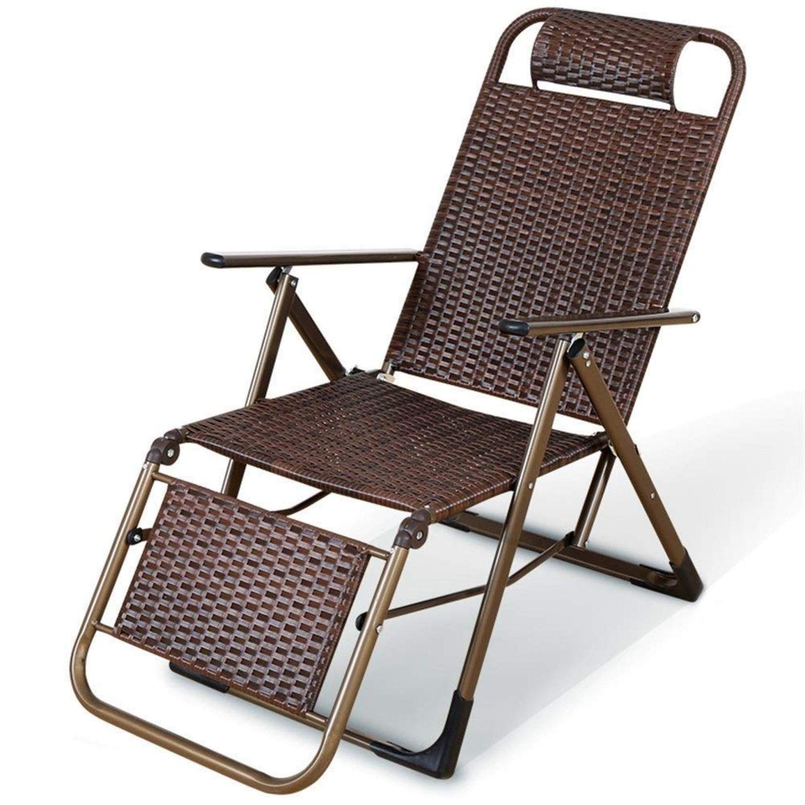 Chaise de jardin inclinable résistante aux intempéries pour terrasse et patio