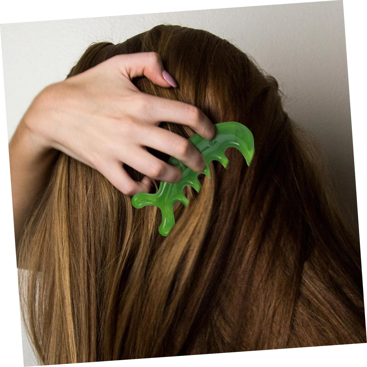 Peine De Masaje Del Cuero Cabelludo Para Piel Básico Peine De Masajes Peine De Dientes Anchos Masajeador De Cuero Cabelludo Rascador De Cabeza Jade Verde 2 Piezas X 4