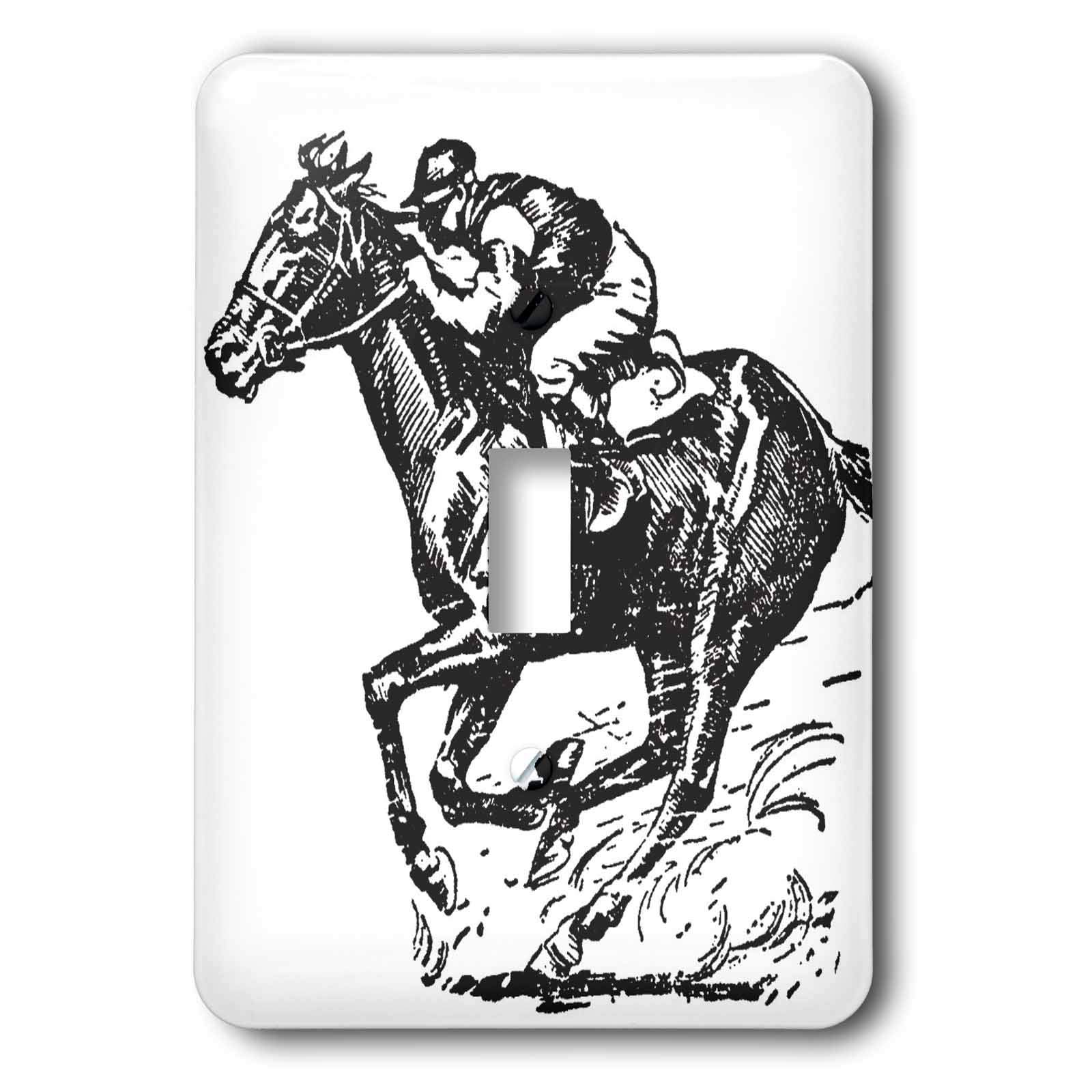 Interruptor de carreras de caballo embellecedor de pared para entusiastas