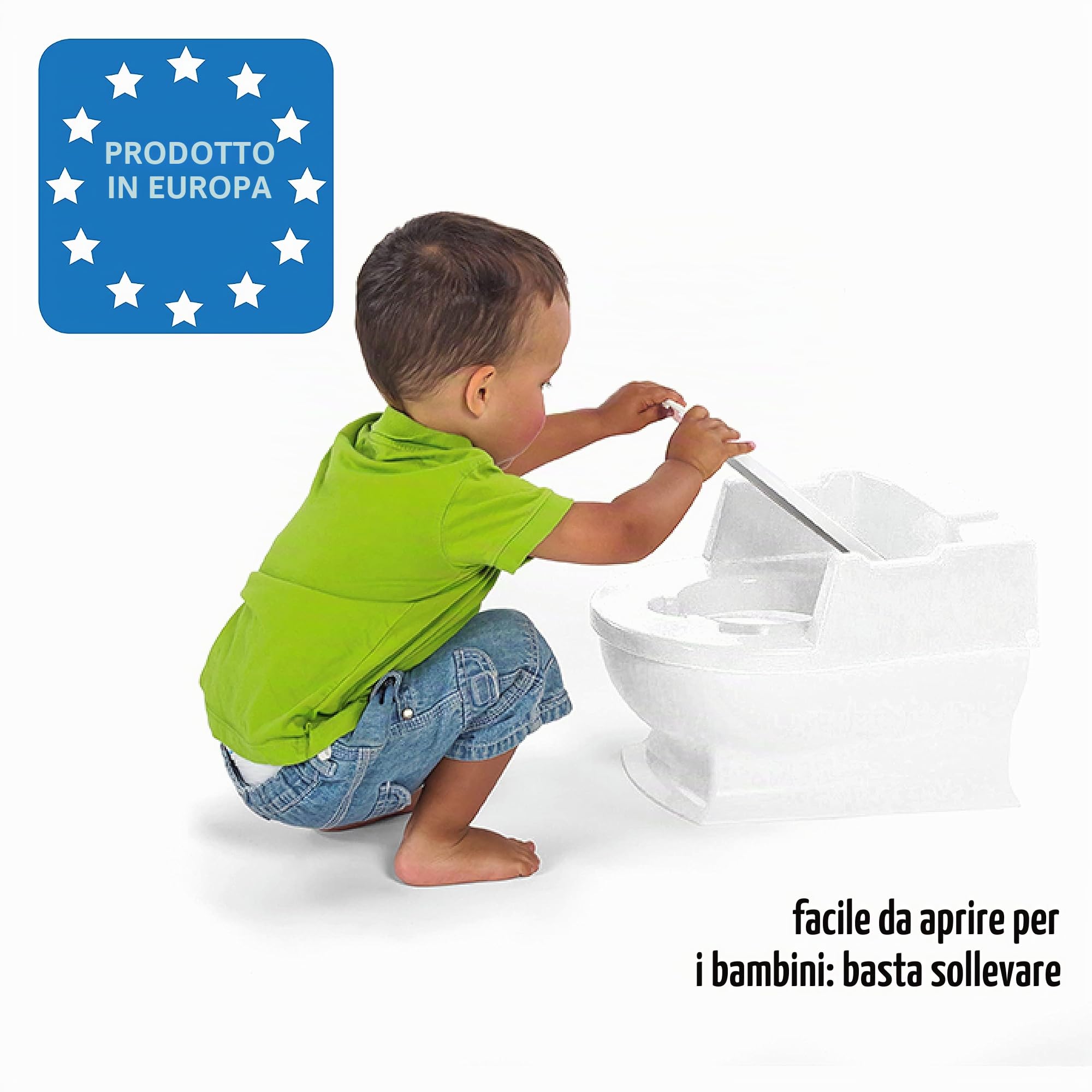Reer SitzFritz - WC per bambini, vasino e vasino, colore: Bianco