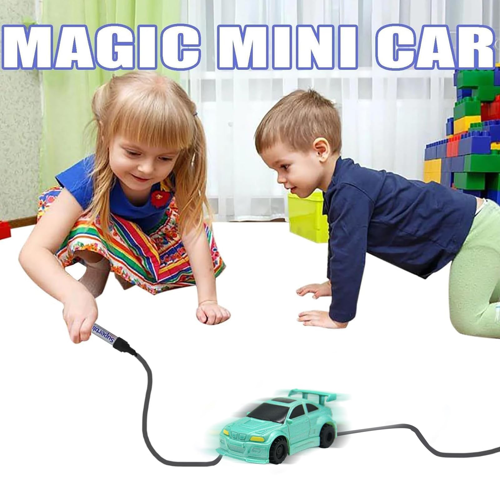 Auto Induttiva Magic Follow The Line | Segui Nera Con Pennarello | Giocattolo Per Auto Con Sensore Di Pensiero Logico Con Sensore Ottico, Regalo Di Compleanno Creazione Immaginativa Per - 3