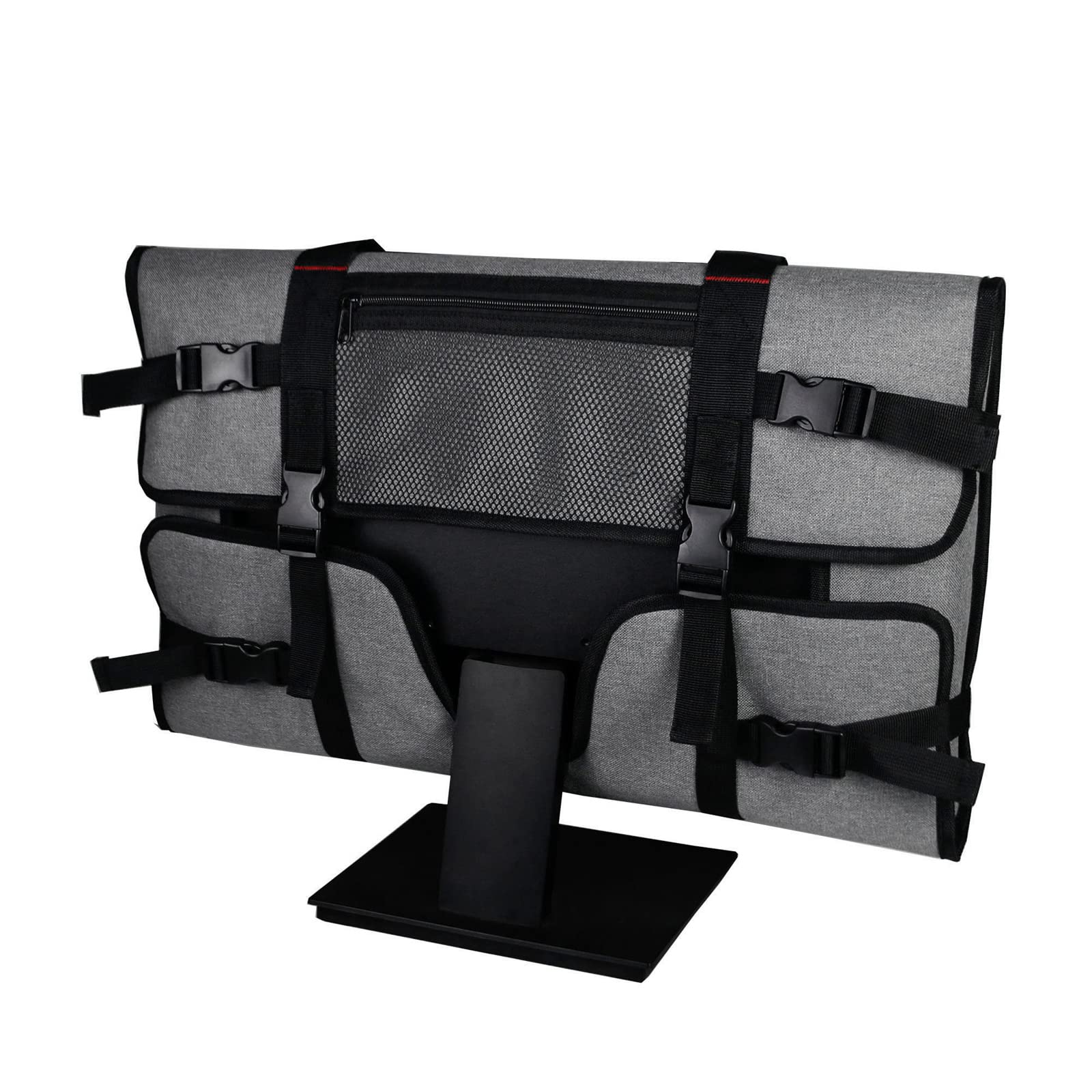 iFCOW Tragetasche für Desktop- Computer, 24 Zoll tragbare Desktop- Computer- Aufbewahrungstasche Monitor- Staubschutz mit Handgriff Strap