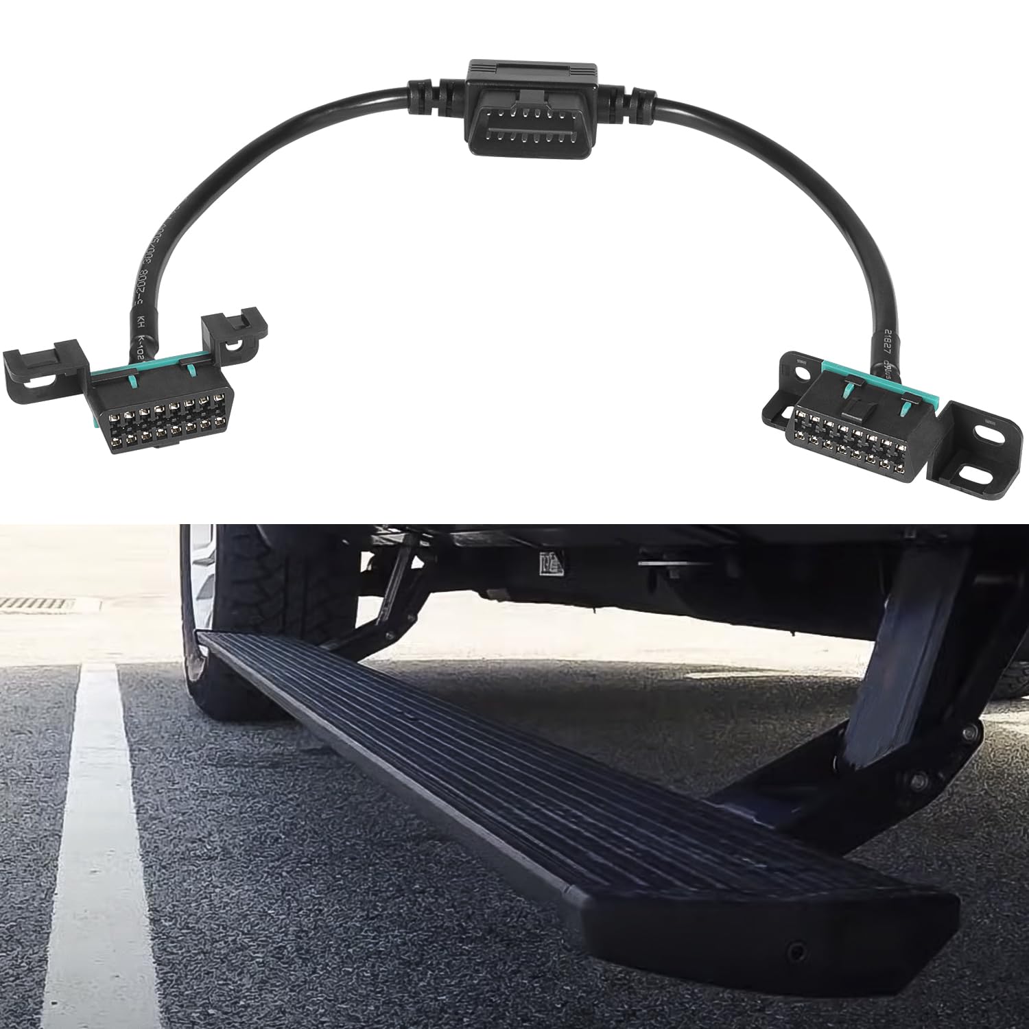 Bonbo 76404-01A Plug N Play Pass Through Harness Fit for Ford, Silverado, Sierra (Except Ram, Toyota)