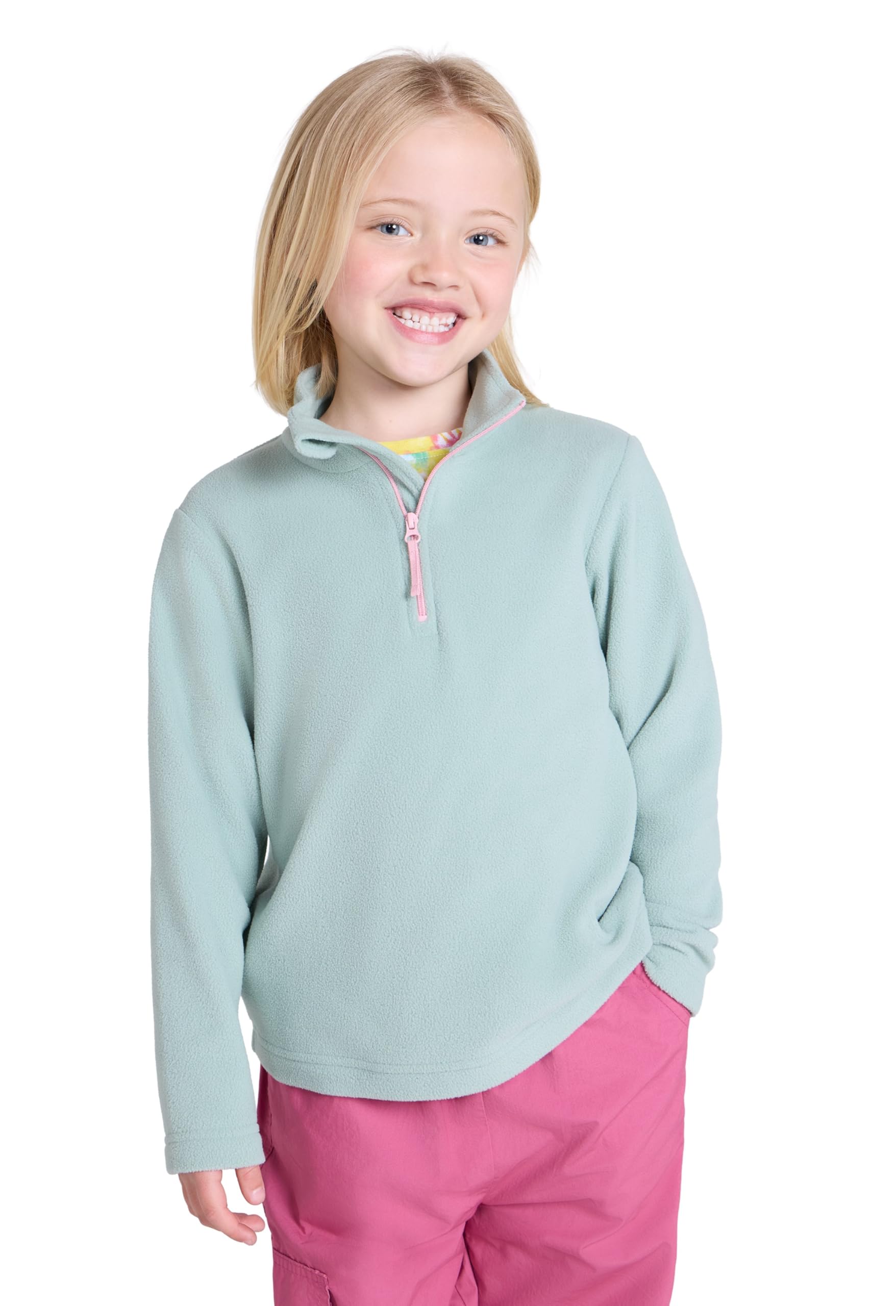 Mountain Warehouse Camber Kids Coral Fleece Top - Lightweight, Quick Drying, Breathable Sweatshirt for Outdoor Activities - Unisex, Suitable for Winter Layering — view 12