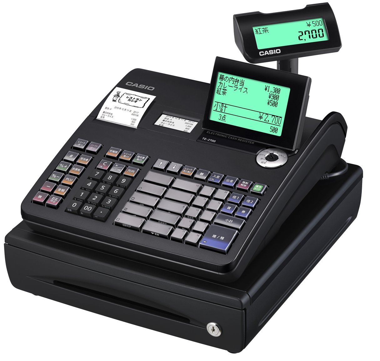 カシオレジスター 17CR 簡単便利使いやすい 送料込 n003066 - 店舗用品