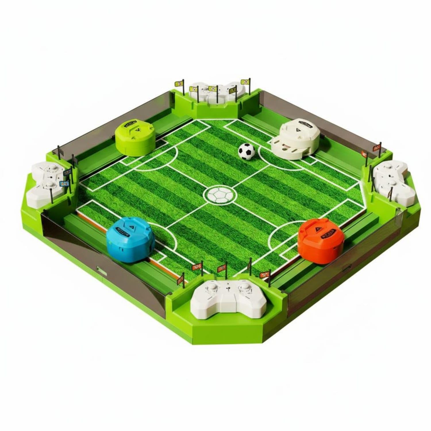 Green Field Wireless-Control Rc Football Table Compact | Concept Play Field Group Entertainment Game Experience Compact Green Rc Football Table-picture-19