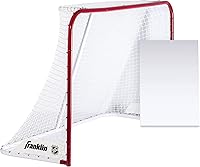 Franklin Sports NHL Quikset 72x48 Inch Steel Hockey Goal with Shooting Board - Durable Street Hockey Net