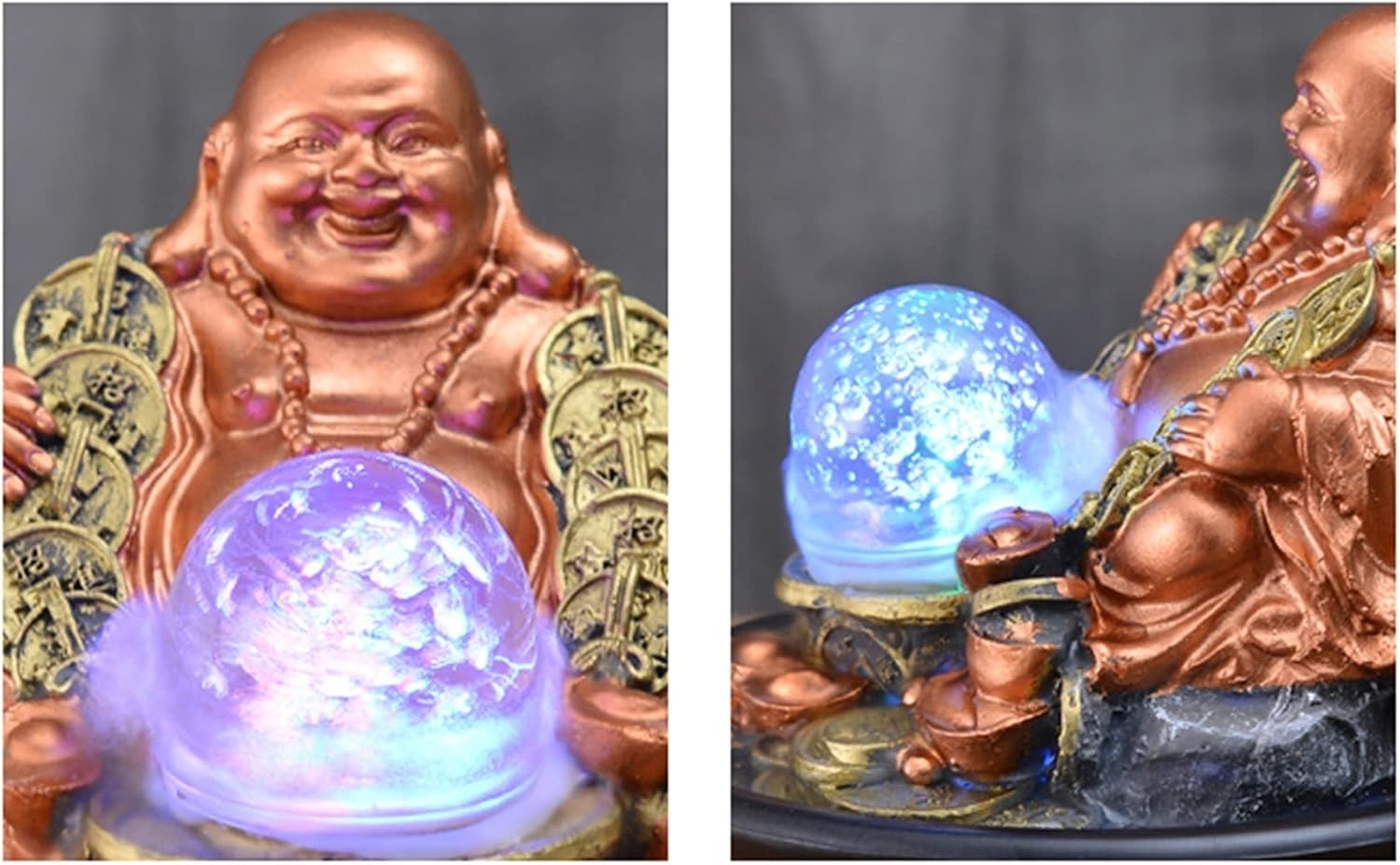 Tabletop Fountain Indoor Tabletop Fountain Mini Water Feature Office Lucky Feng Shui Ball Desktop Fountain Living Room Office Decoration Desktop Fountain(Color:C)