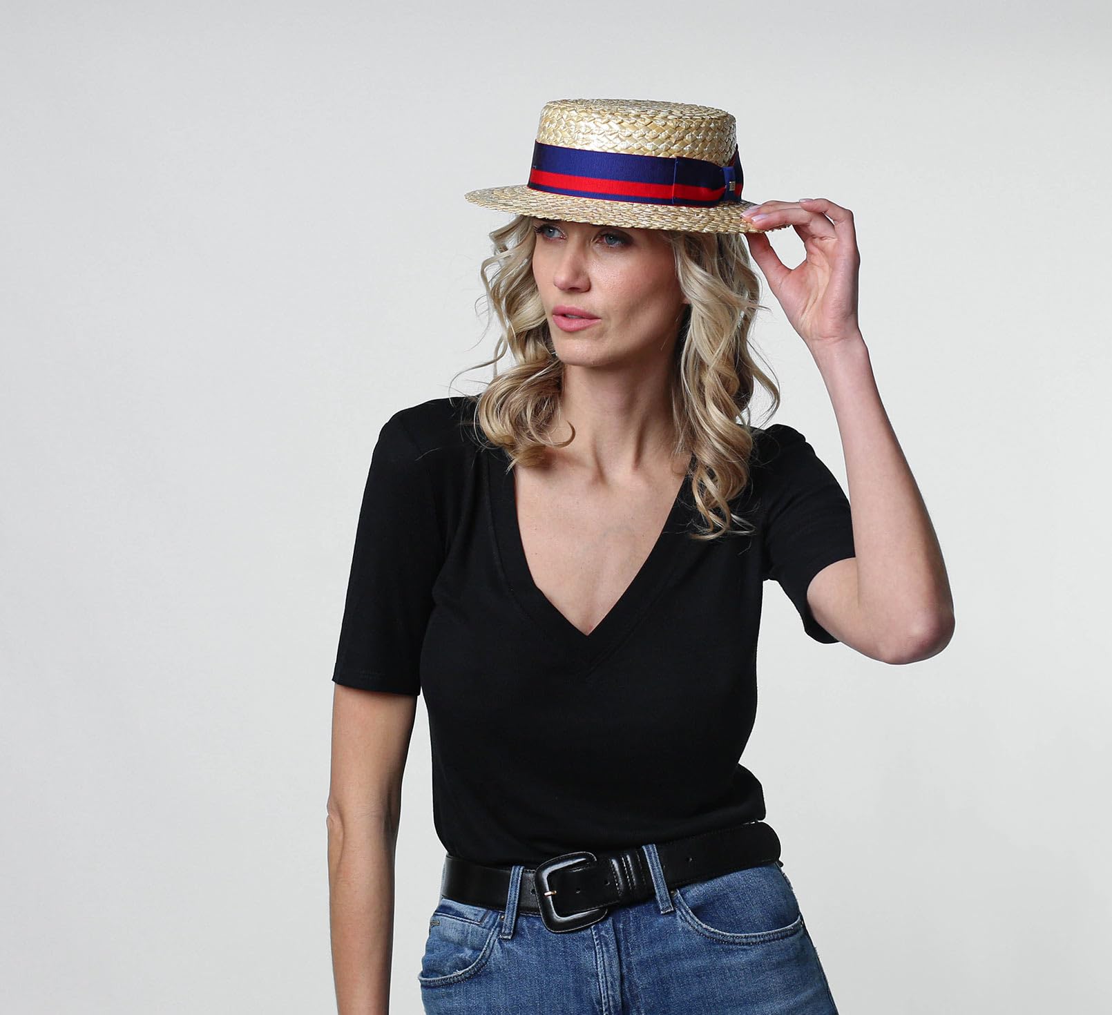 Chapeau canotier Paille Homme ou Femme Canotier Anglais