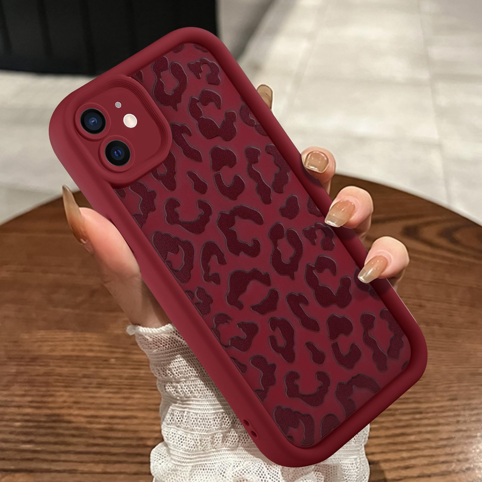 MOWIME Compatible with iPhone 11 Case, Cheetah Print Shockproof Soft TPU Protective Cover for Women Girls, Slim Anti Scratch Leopard Case for iPhone