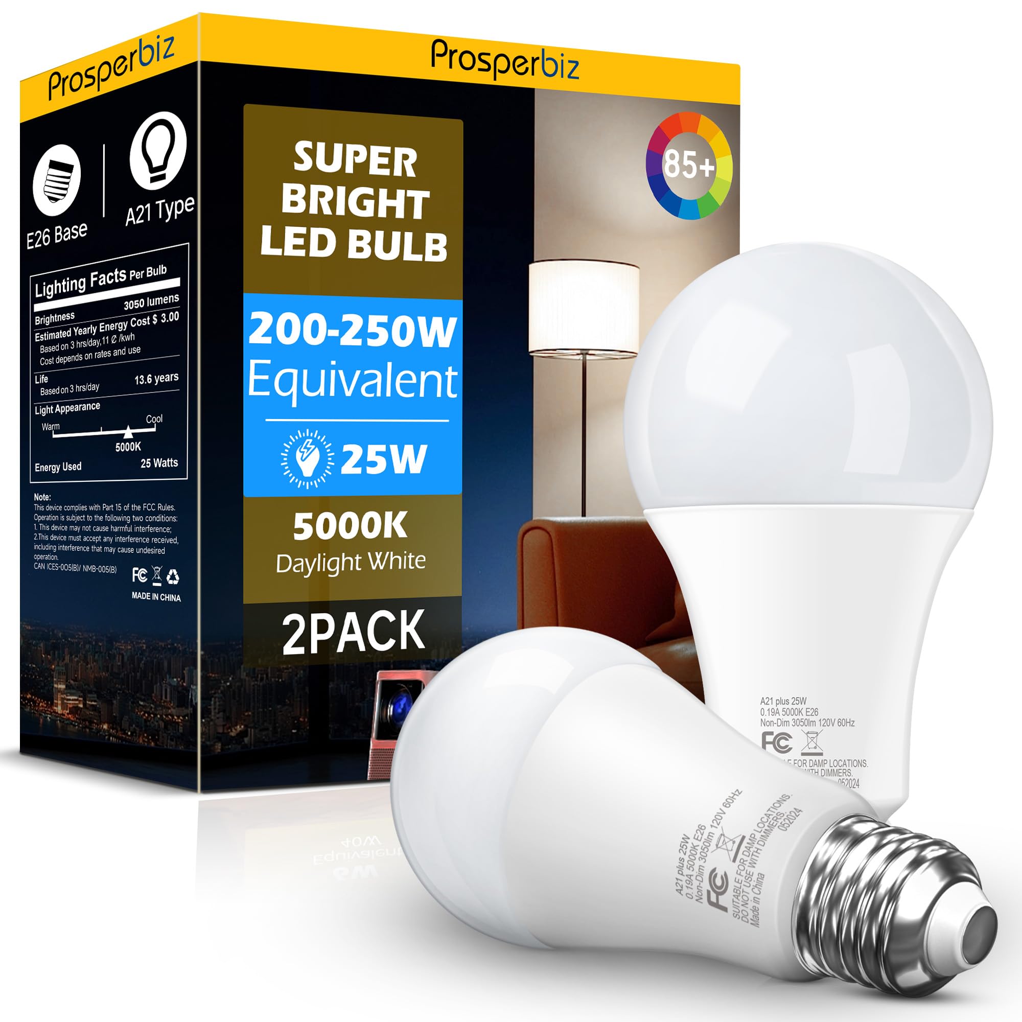 200-250 Watt Equivalent LED Light Bulb, A21 Super Bright LED Light 200-250 Watt Equivalent LED Light Bulb, A21 Super Bright LED Light