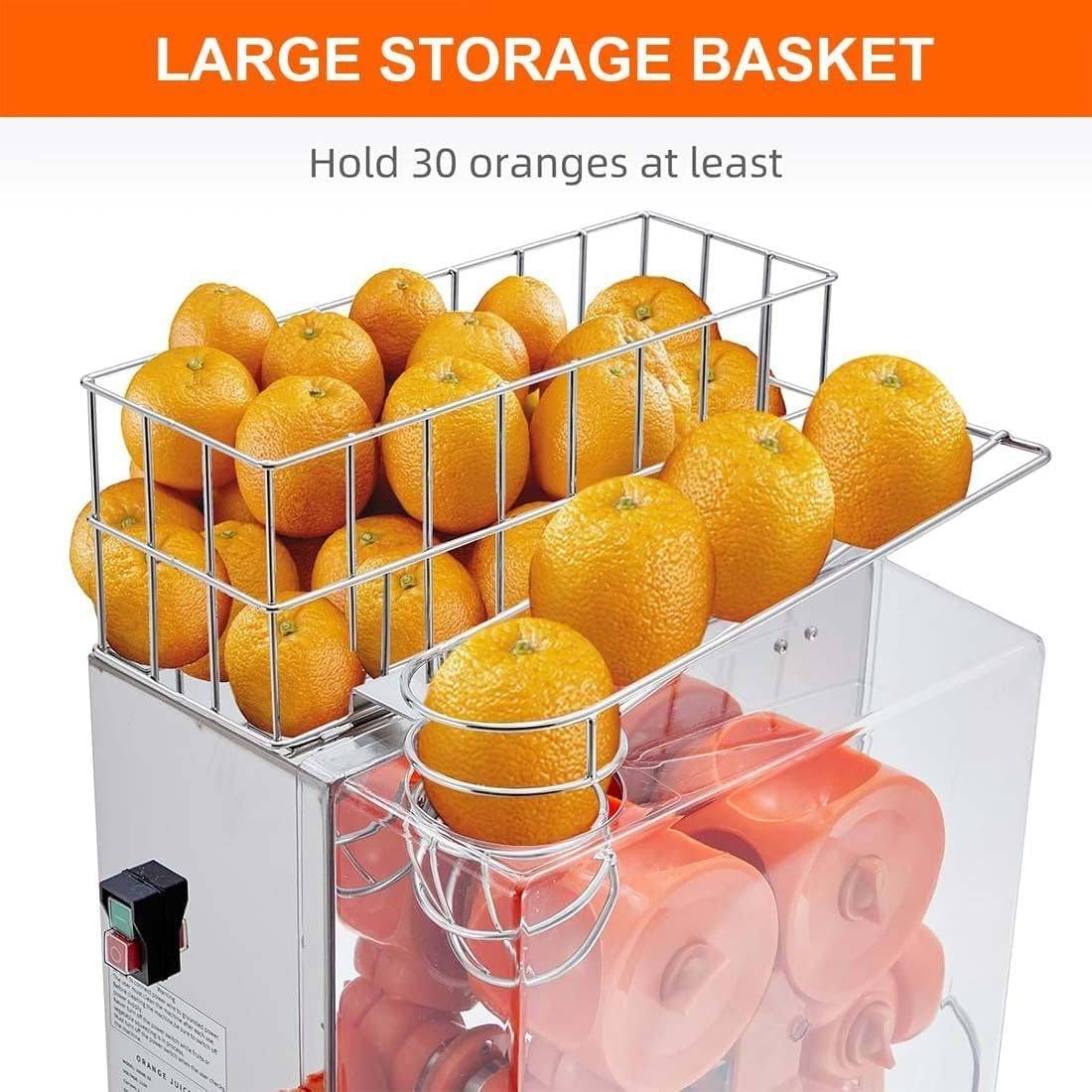 Exprimidor Cítricos Eléctrico Comercial Zumo,Exprimidor Automático Naranjas,Maquina Exprimidora Zumo Eléctrica Profesional,para Naranja,Pomelo,Restaurante,Cafetería,Frutería