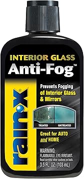Rain-X AF21106D Glass & Mirrors Anti-Fog Treatment, Prevents Fogging & Steaming on Windshield and Visors, Improves Visibility, Great for Auto & Home