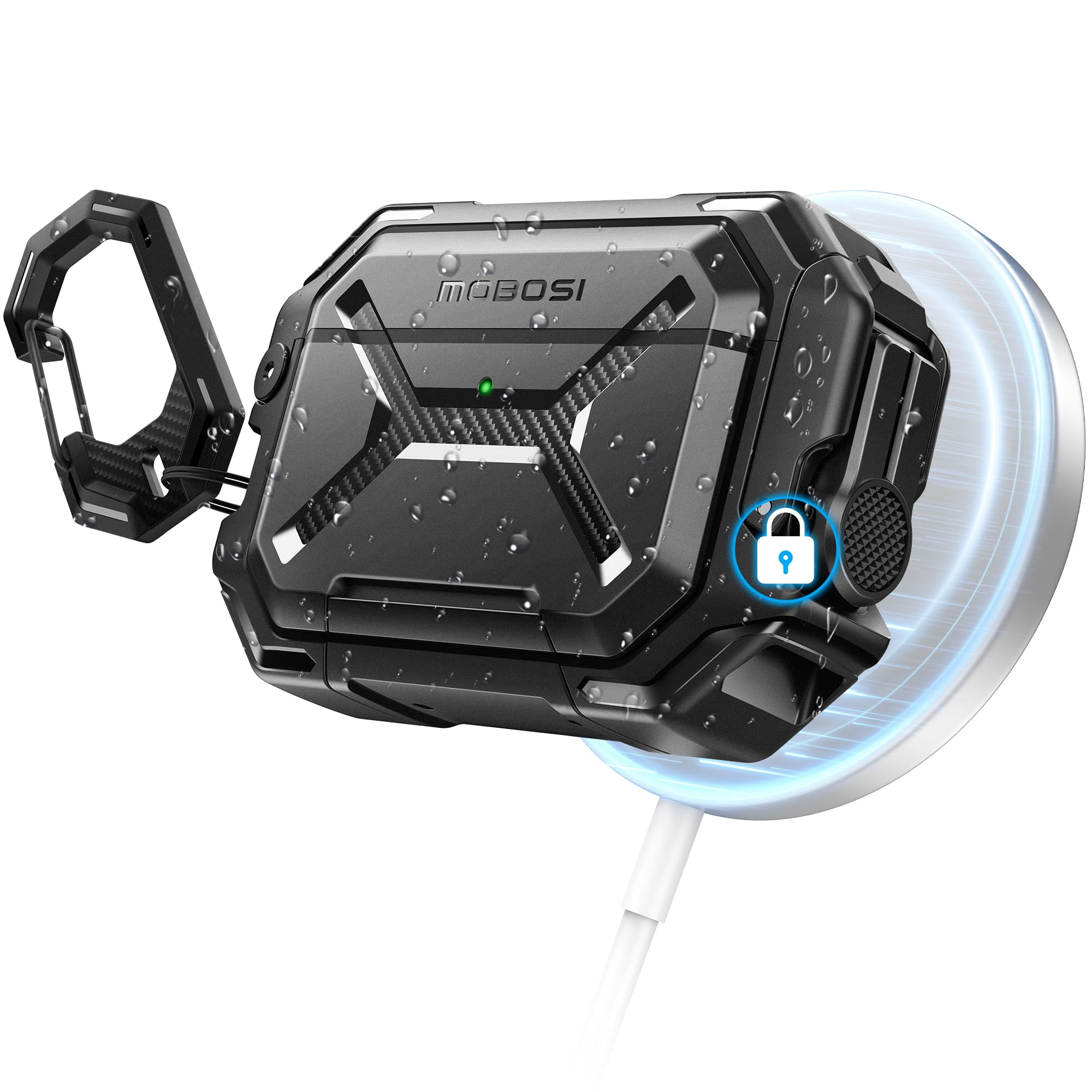 Amazon | MOBOSI for AirPods Pro 3 ケース [IP68防水] [MagSafe対応