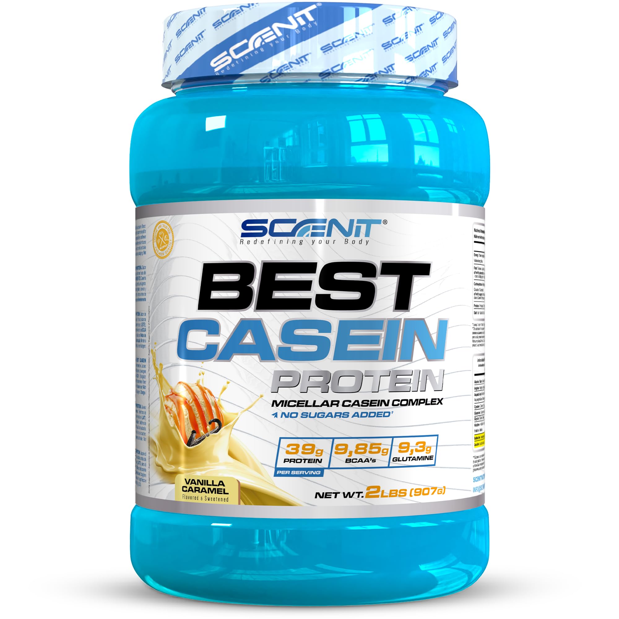 Best Casein Protein - Caseine proteine - Caséine misselaire - Caseine Misselaire - Caseine Proteine - Caseine Micellaire - Proteine caseine (907 g, Vanille caramel)