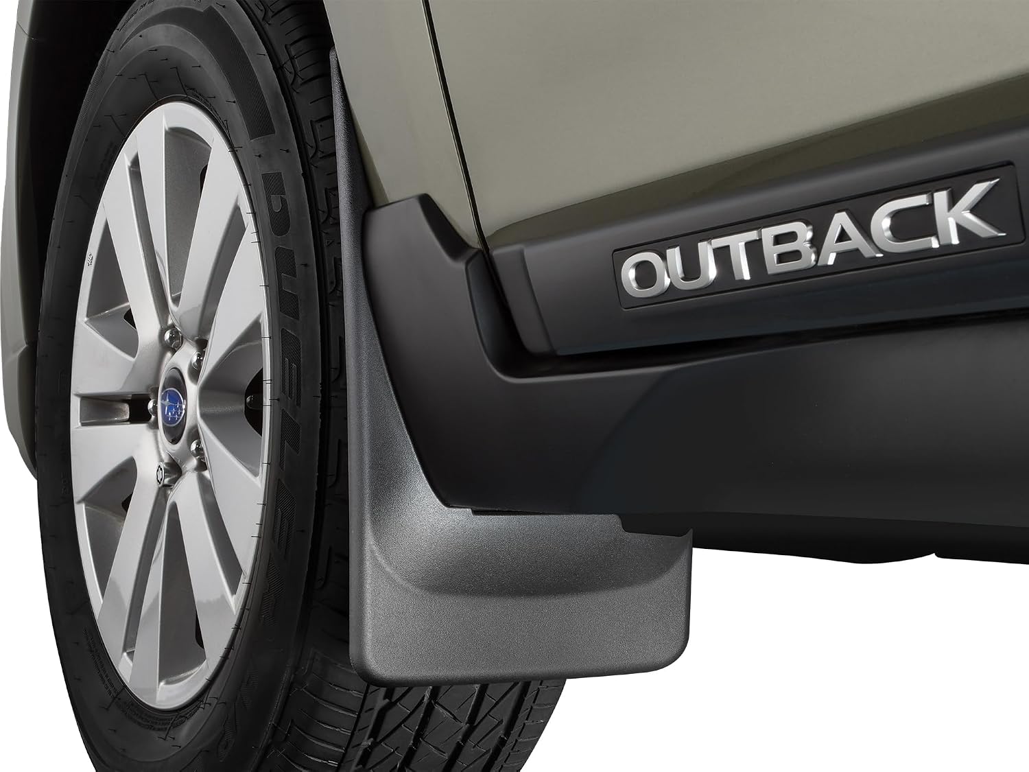 WeatherTech Custom No Drill Splash Guard MudFlaps for Subaru Outback, Front Pair (110072), Black