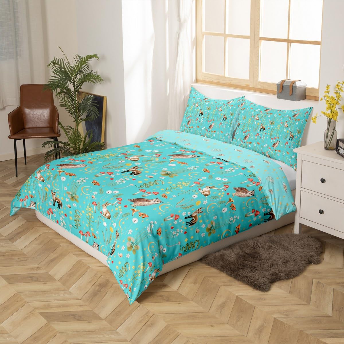 Homewish Teal Bedding Single Size - Image 2