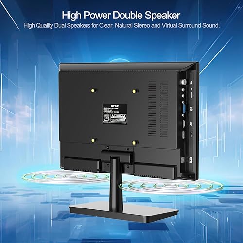 Miniatura 9 de Feihe Televisor de 14 pulgadas con reproductor de DVD integrado, pantalla plana HD pequeño reproductor de DVD combinado con sintonizador ATSCentrada