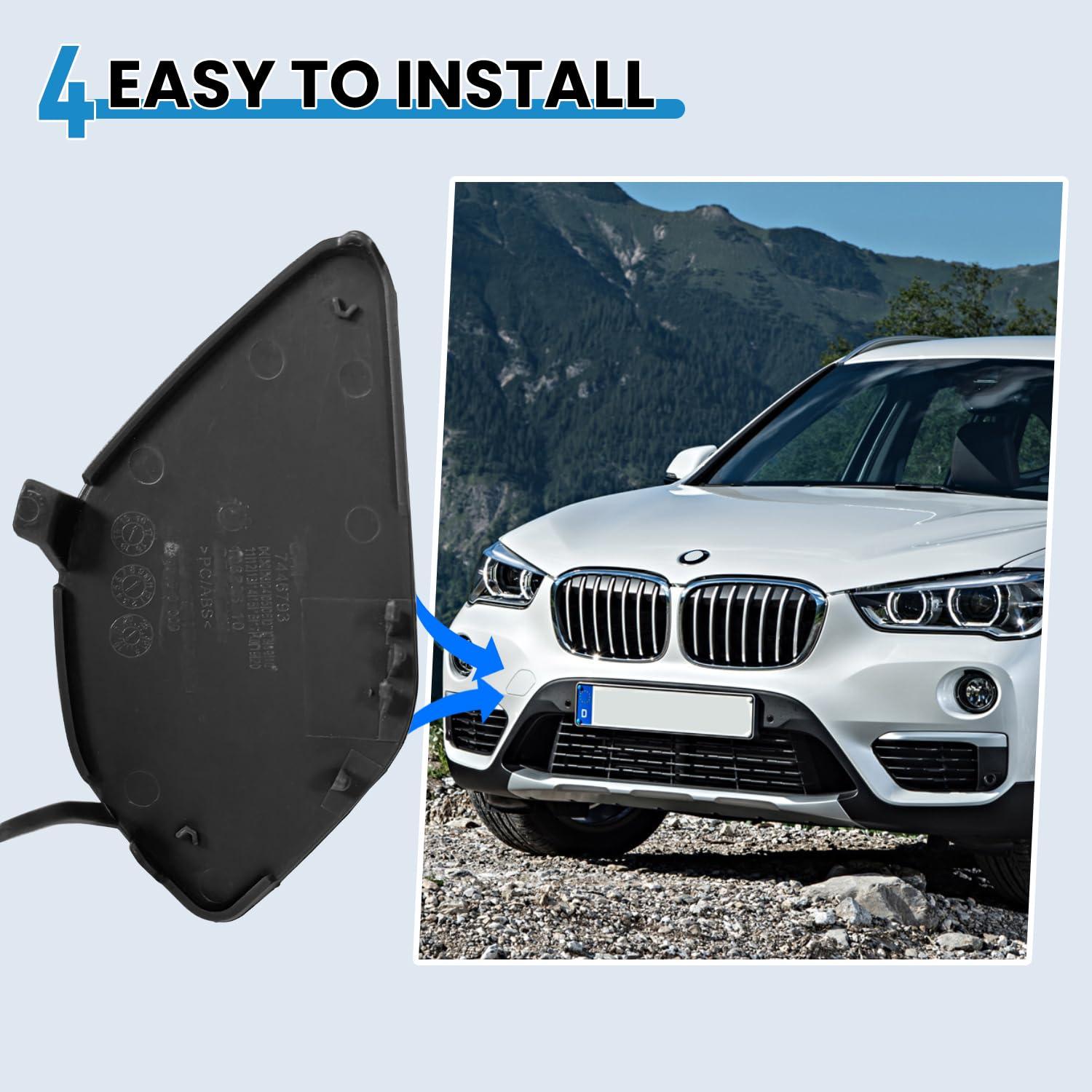Aazon.co: CZShiYue Front Buper Tow Hook Cover Cap Towing Eye For BW