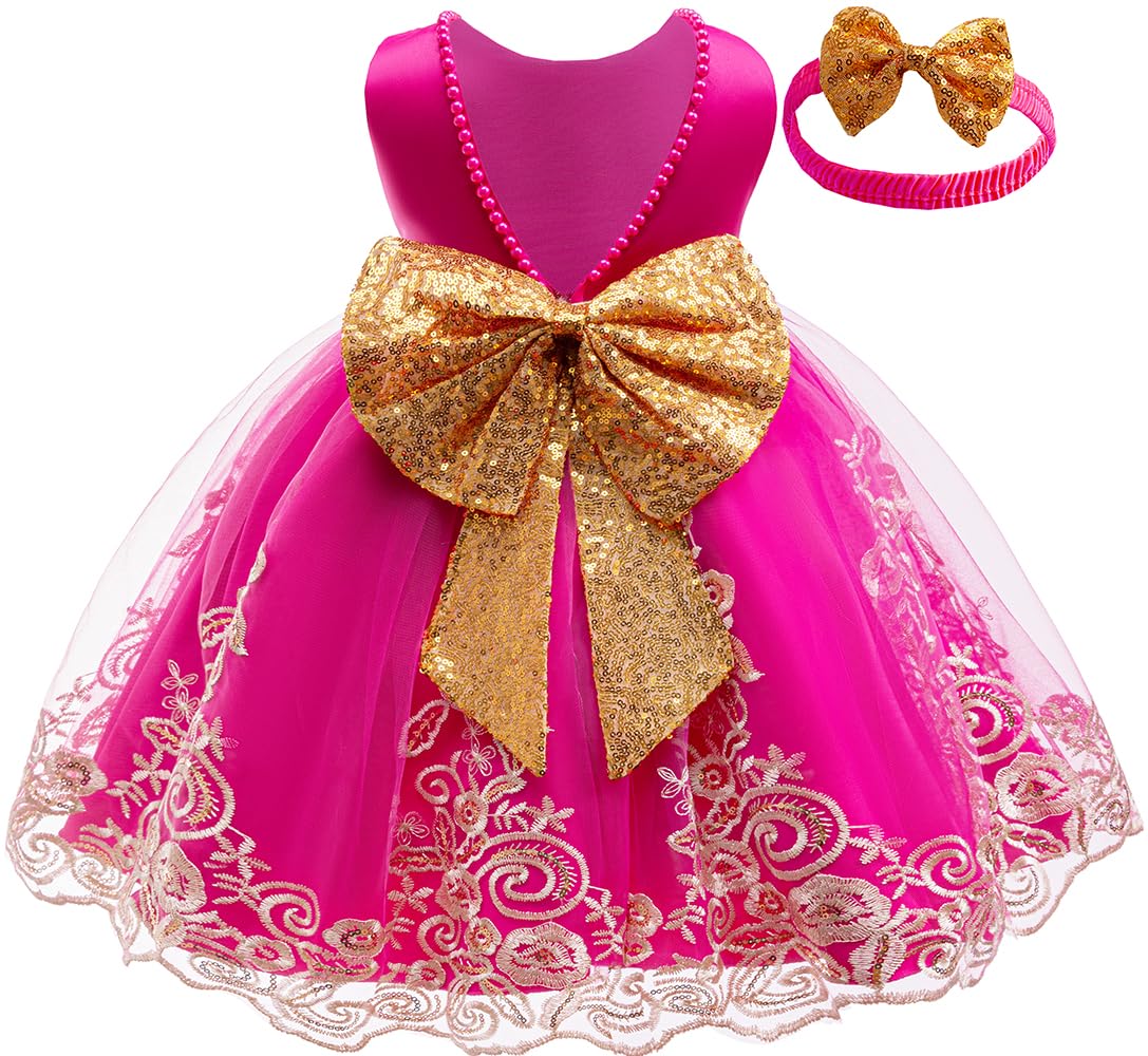 Baby Girl Dresses Lace Pageant Party Wedding Flower Girl Dress