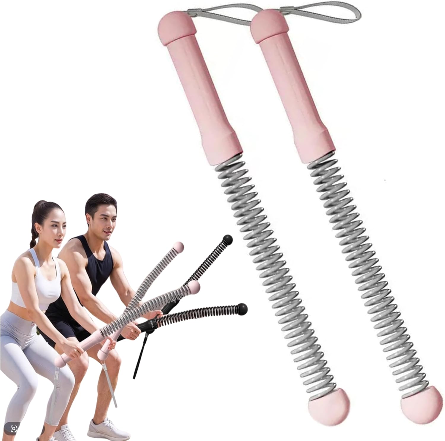 Ropeless Battle Ropes For Home Gym，Portable Fitness Rope，Ropeless Jump Rope，Portable Arm Exerciser For Strength Building, Durable Core Strength Arm Muscle Builder Ropes