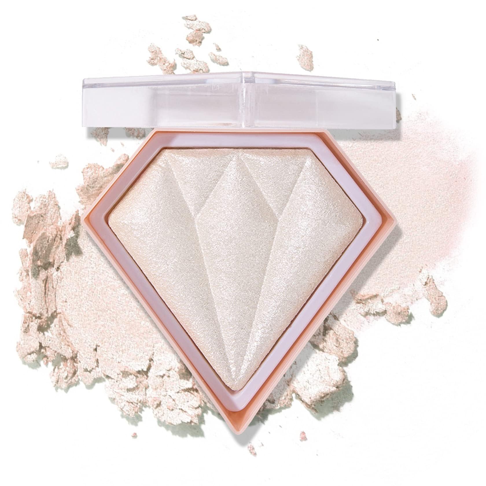 Face Highlighter Makeup Palette, Shimmer Contour Powder Waterproof Long-Lasting, Brightens Face Complexion Contour Illuminator Highlighters Blush Powder Makeup Palette