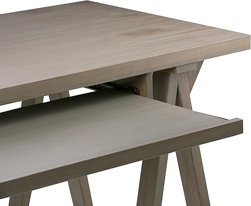 Miniatura 7 de Caballete Simply Home de madera maciza, Pino, Distressed Grey